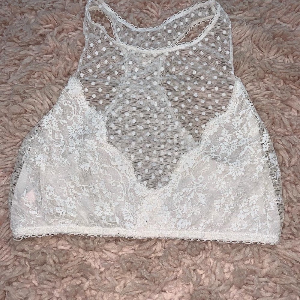 White bralette